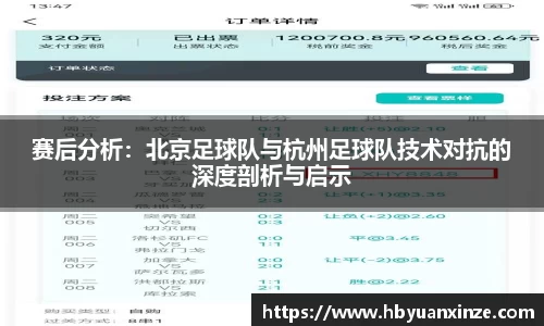 赛后分析：北京足球队与杭州足球队技术对抗的深度剖析与启示
