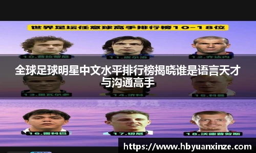 全球足球明星中文水平排行榜揭晓谁是语言天才与沟通高手